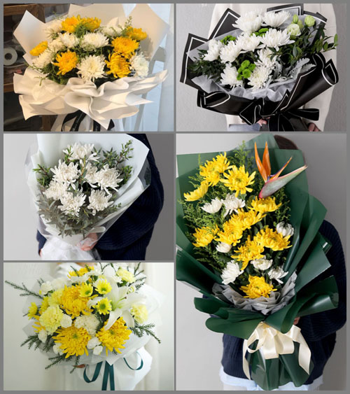 北京昌平区北七家镇王府花园社区白事花束代送